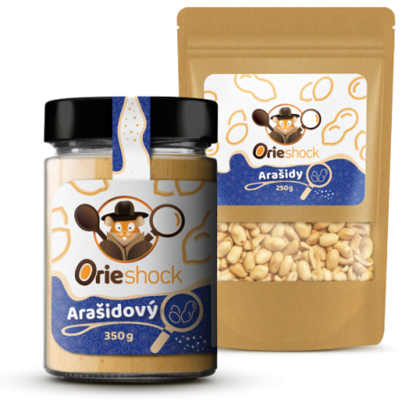 Orieshock Arašidový 350 g + Orieshock Arašidy 250 g