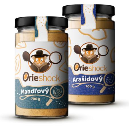 Orieshock Arašidový 700 g + Orieshock Mandľový 700 g