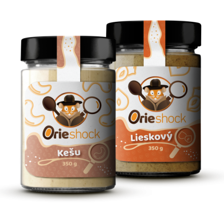 Orieshock Kešu 350 g + Orieshock Lieskový 350 g