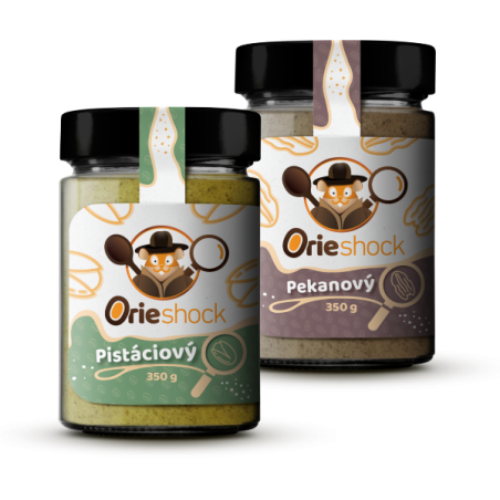 Orieshock Pistáciový 350 g + Orieshock Pekanový 350 g