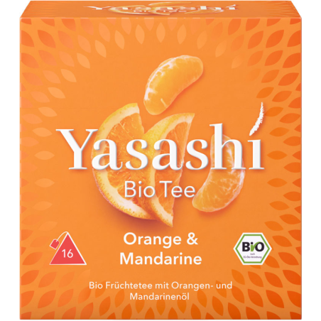 YASASHI BIO MANDARINKA & POMARANČ 16x2,5g