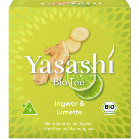 YASASHI BIO ZÁZVOR & LIMETKA 16x2,5g